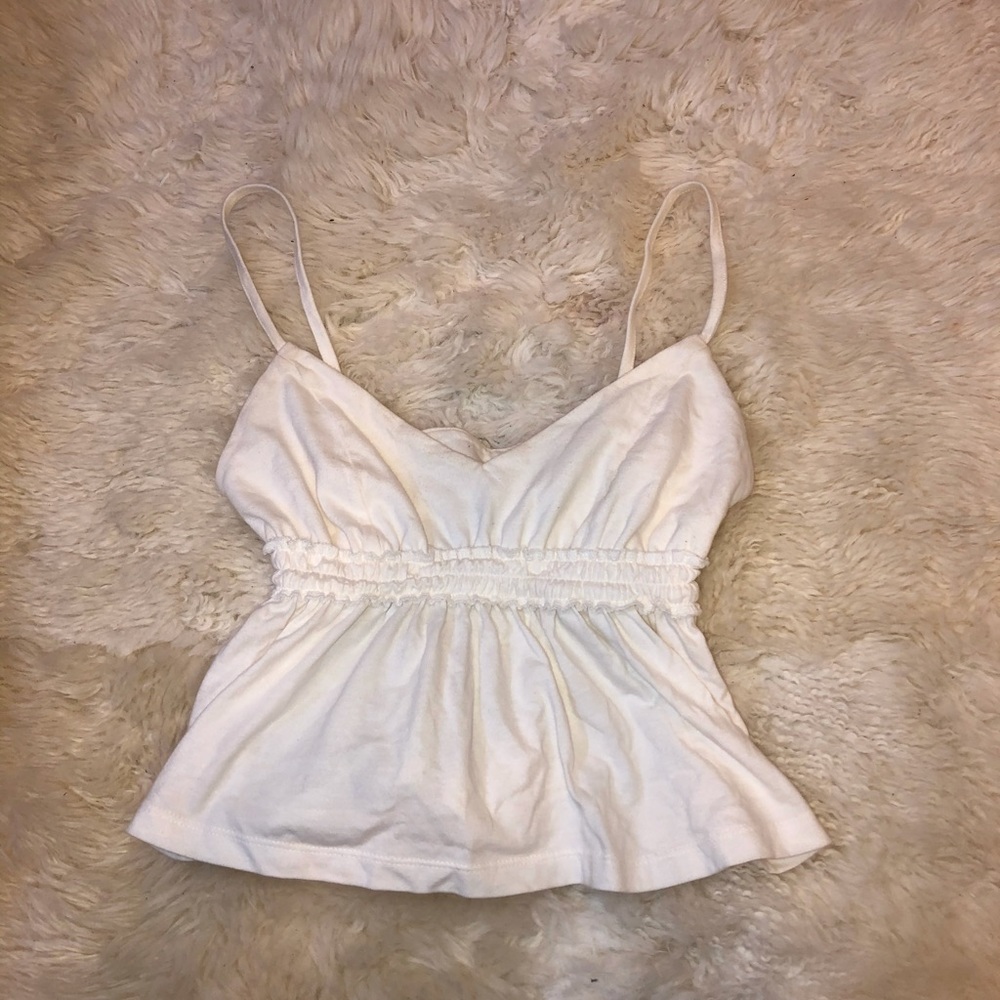 white crop top